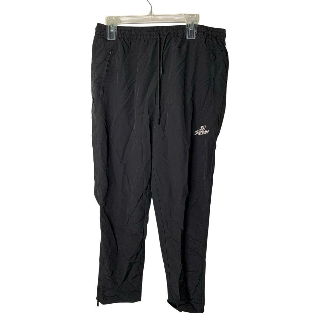 100 Thieves track pants nylon joggers black men's size large New with tags